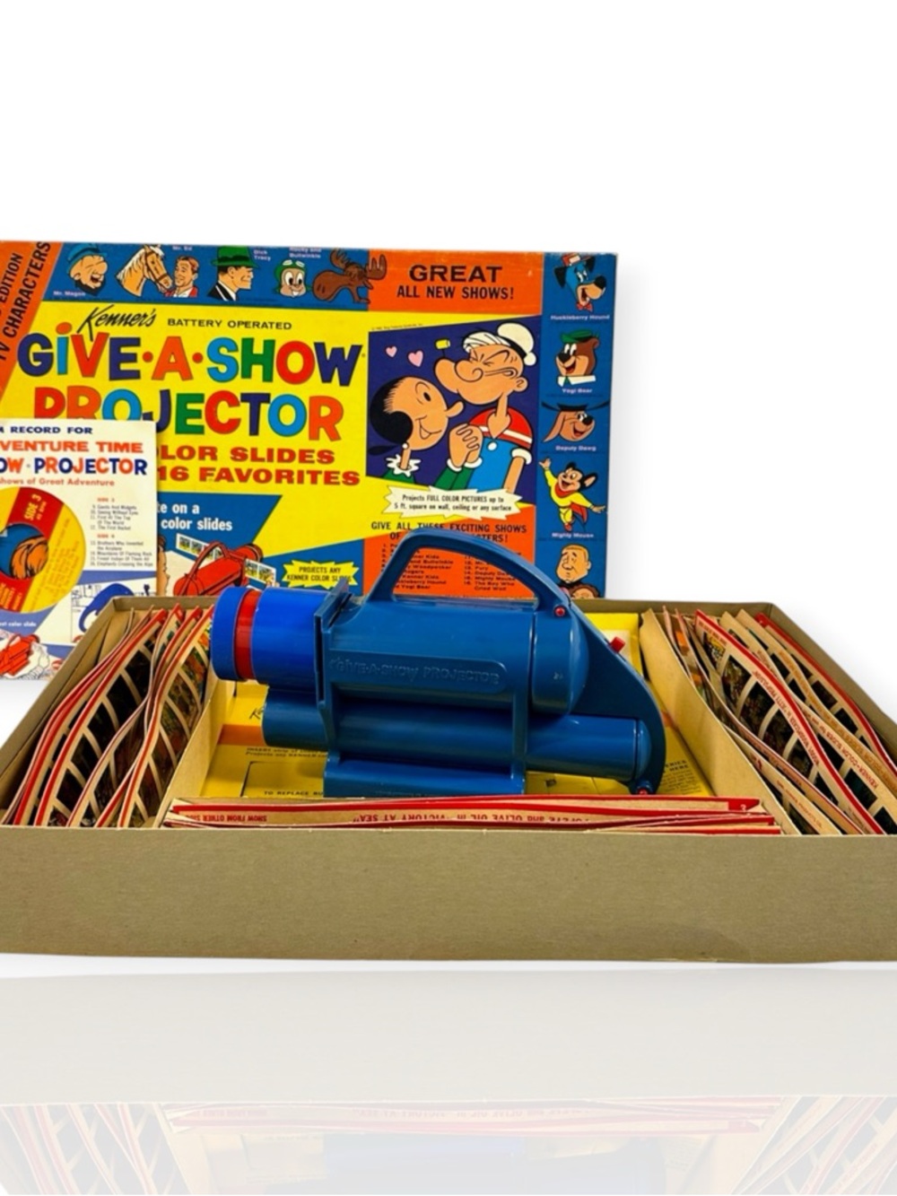 Vintage 1962 Kenner Give-A-Show Projector No.503 w/ Slides Box Complete